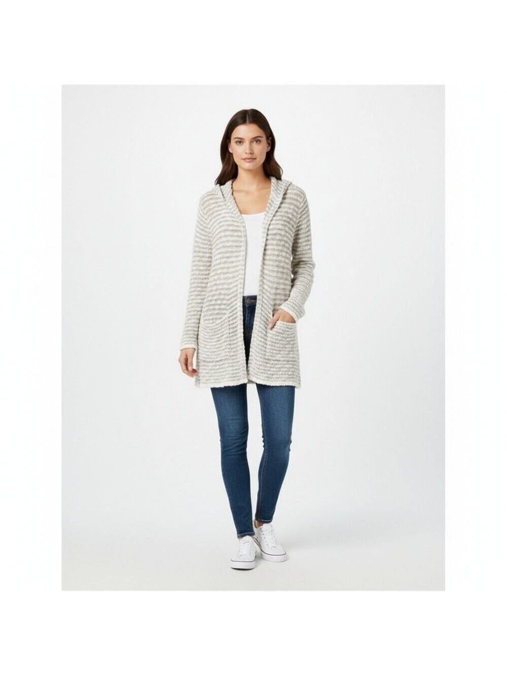 Moth by Anthropologie open Cardigan with hood size medium